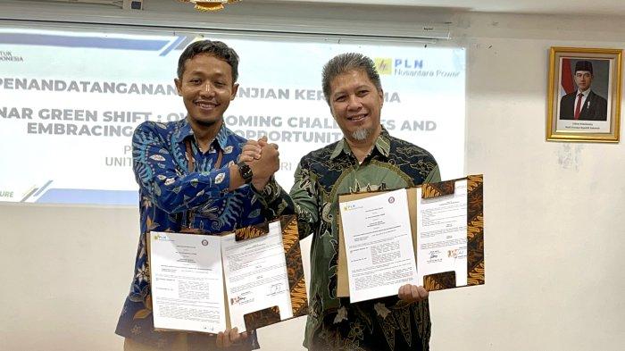PLN NUSANTARA POWER : Penandatanganan nota kesepahaman (MoU) antara Fakultas Teknik UHO dengan PLN Nusantara Power unit Pembangkitan Kendari, Kamis (27/2/2025).