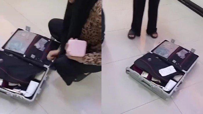 PENUMPANG KEHILANGAN BARANG - Seorang penumpang pesawat Lion Air yang kehilangan barang usai penerbangan dari Bandara Sultan Hasanuddin Makassar, Sulawesi Selatan (Sulsel ke Kota Kendari, Provinsi Sulawesi Tenggara (Sultra), Sabtu (8/2/2025). Korban mengetahui barangnya hilang saat tiba di Bandara Haluoleo Kendari. (Istimewa)