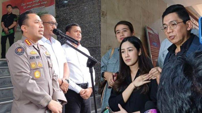 Konferensi pers kasus meninggalnya anak Tamara Tyasmara dan Angger Dimas di Polda Metro Jaya, pada Rabu (7/2/2024). Sebelumnya, Tamara  didampingi kuasa hukumnya, Sandy Arifin, menyambangi Polda Metro Jaya pada Kamis (1/2/2024) lalu untuk berkonsultasi mengenai soal dugaan anaknya yang meninggal dunia karena tenggelam di kolam renang.