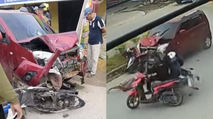 KECELAKAAN MAUT KENDARI - Sosok sopir mobil ugal-ugalan yang tabrak 4 motor sebabkan 1 korban tewas di Jalan Wayong, Kota Kendari, Sulawesi Tenggara, nyaris diamuk warga. Peristiwa kecelakaan maut hari ini pada Kamis (17/07/2025) tersebut terjadi sekitar pukul 07.15 wita. 