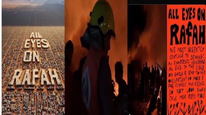 Asal usul slogan All Eyes On Rafah viral di media sosial hingga trending Twitter (X). Slogan tersebut kembali digaungkan netizen di seluruh dunia dalam membela Rafah, Gaza, Palestina yang saat ini tengah mendapatkan himpitan serangan. Bahkan, kondisi kamp pengungsian Gaza di Kota Rafah pun begitu mencekam. Kobaran api membakar lokasi pengungsian hingga korban berjatuhan.