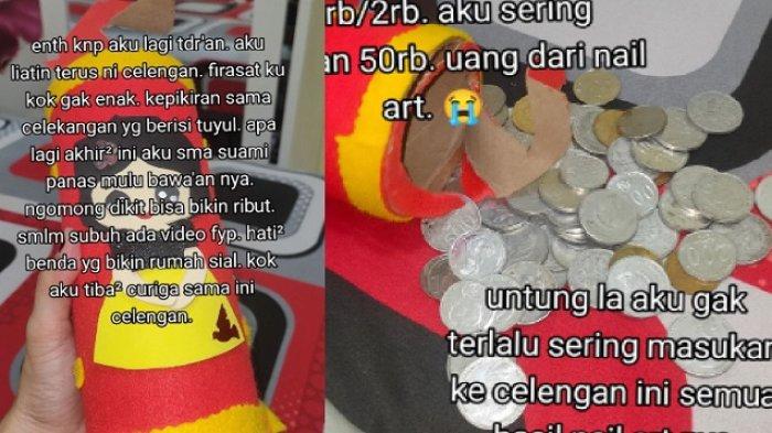 Viral seorang wanita membeli celengan dari orang tak dikenal. Namun saat sudah mulai menabung dan hendak membuka celengan tersebut justru isinya menghilang.