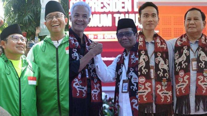 Simak 7 hasil survei Capres Cawapres 2024, perubahan elektabilitas pasangan Prabowo-Gibran, Ganjar-Mahfud, hingga Anies-Cak Imin (AMIN). Hasil survei Pemilihan Presiden atau Pilpres 2024 terbaru tersebut dilansir sejumlah lembaga survei.