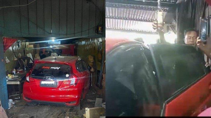 Warga temukan botol minuman keras di dalam mobil pelaku, yang menabrak warung makan di Jalan Pembangunan, Kota Lama Kendari, Provinsi Sulawesi Tenggara (Sultra), Kamis (21/9/2023).