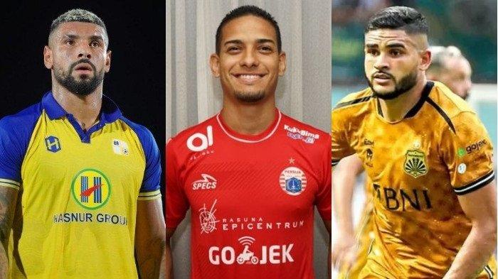 KOLASE FOTO: Sosok pemain asing dikaitkan dengan Persija Jakarta, Renan Alves (kiri), Renan Alves (tengah), Junior Brandao.