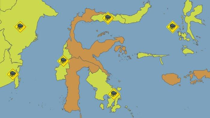 Peringatan Cuaca Sulawesi Tenggara 11 Desember 2025: Kecamatan Kolaka dan Bombana Diguyur Hujan