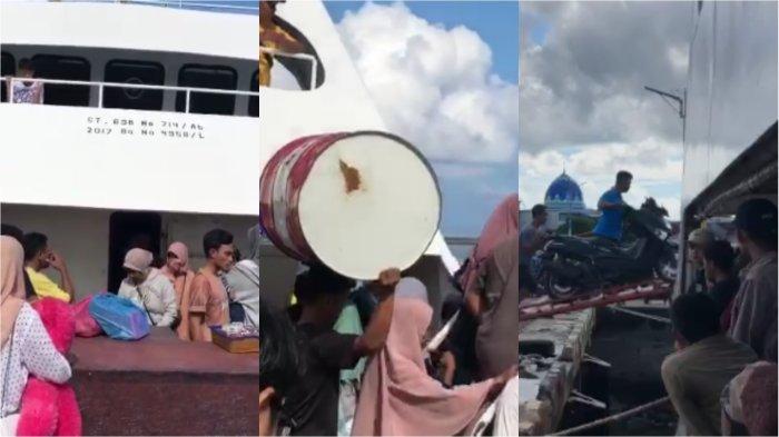Berikut ini situasi arus balik usai mudik lebaran Idul Fitri 1445 Hijriah atau 2024 Masehi di Dermaga Rakyat Wanci, Kecamatan Wangiwangi, Kabupaten Wakatobi, Sulawesi Tenggara (Sultra), Sabtu (13/4/2024).