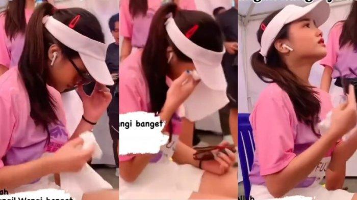 Momen Fuji nangis usai ikut event lari di Kendari.