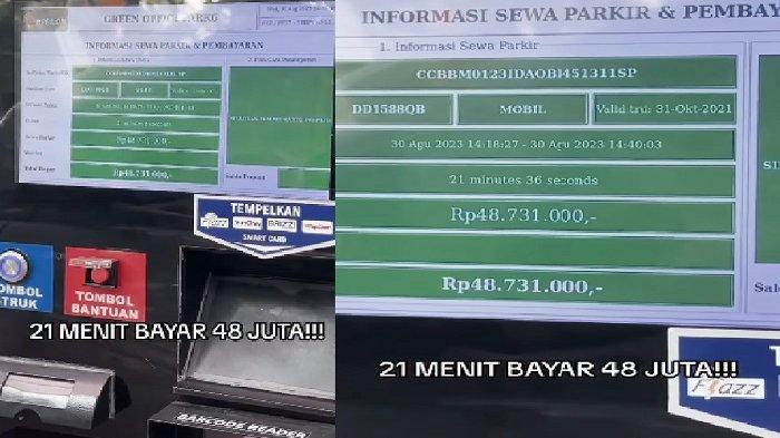 Berikut ini video viral pengendara mobil bayar parkir sebesar Rp 48 juta. Ia terkejut gegara durasi kunjungan di sebuah kompleks di wilayah Tangerang, Banten itu hanya sebentar. Diketahui peristiwa tersebut turut di rekam di pemilik video viral. Kini unggahan video itupun viral di media sosial. Berbagai akun membagikan video viral bayar parkir mahal itu.