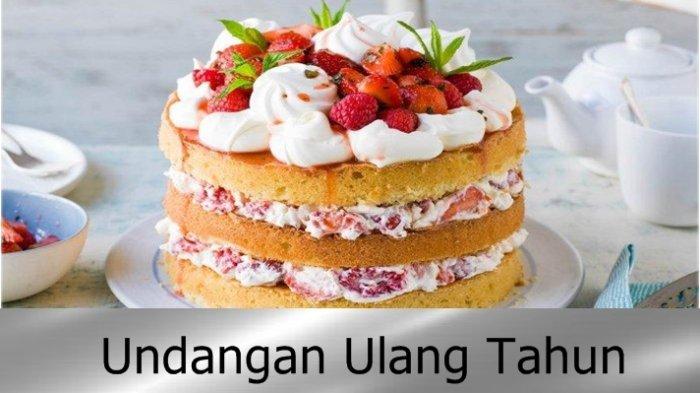 15 Contoh Undangan Ulang Tahun Online Anak, Dewasa, Bahasa Inggris