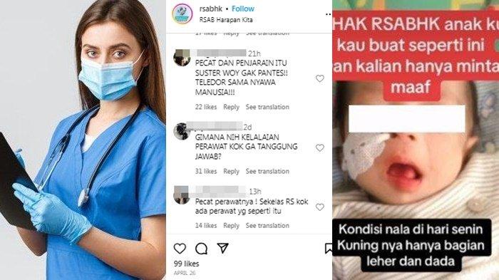 3 oknum suster di Rumah Sakit Anak dan Bunda (RSAB) Harapan Kita, Jakarta Barat diburu warganet diduga lalai mengakibatkan bayi 1 bulan kritis