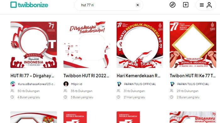 Berita Twibbon 17 Agustus 2022 PNG Terbaru Hari Ini - Tribunsumsel.com