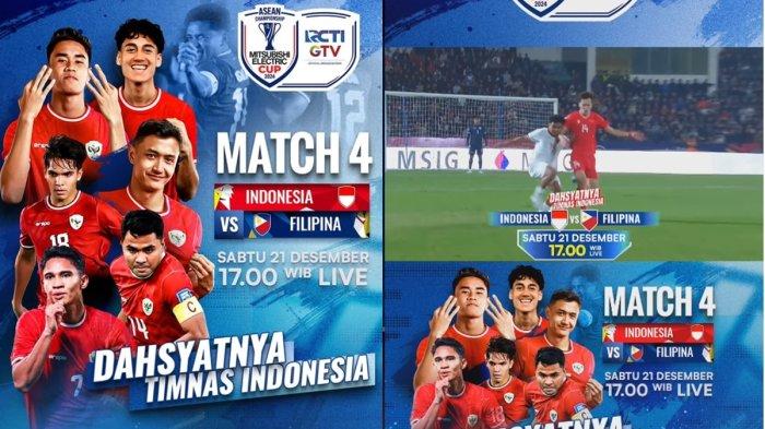 Ada Kick Off Timnas Indonesia vs Filipina Piala AFF 2024 di RCTI, Jadwal Acara TV Sabtu 21 November 2024