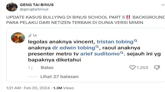 Ada pesohor terkenal diduga terlibat bully.