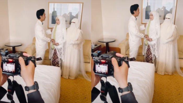 Adiba Khanza menangis haru dihari pernikahannya dengan Egy Maulana saat dapat pesan dari Abidzar Al-Ghifari