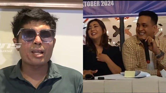 (kiri) Agus Salim, korban penyiraman air keras, (kanan) Garry dan Pratiwi Noviyanthi. kini Agus Salim mengambil langkah melaporkan pengacara Pratiwi Noviyanthi, Garry Julian ke Polda Metro Jaya.
