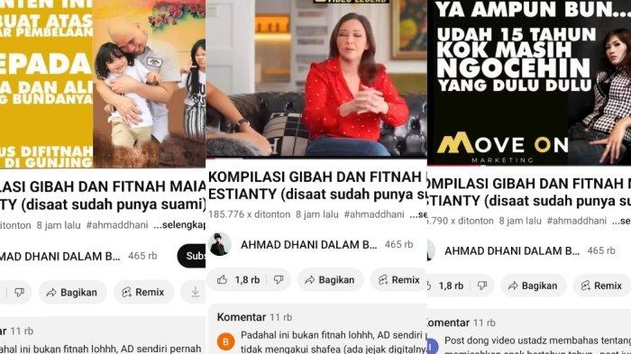 SINDIR MAIA ESTIANTY- Ahmad Dhani membuat konten video kompilasi menyebut Maia Estianty menyebarkan fitnah dan gibah.