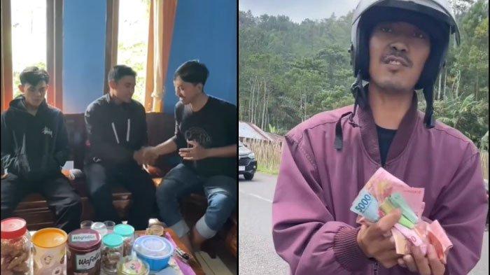 Potret pertemuan pasutri penemu uang berserakan di jalan dengan pemilik.
