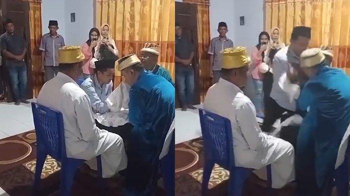 Akhir dari kasus wali nikah menonjok seorang pengantin pria usai ijab kabul di Kelurahan Dufa-dufa, Kota Ternate Utara, Maluku Utara, sepakat berdamai