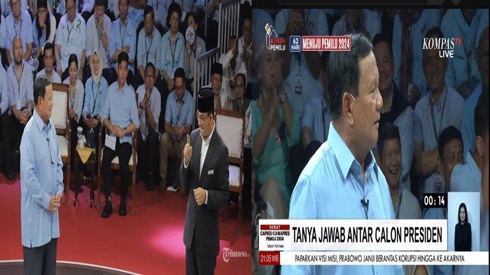 Aksi Gibran Berdiri Pantik Pendukung Untuk Dukung Prabowo Saat Jawab Pertanyaan Anies Disorot