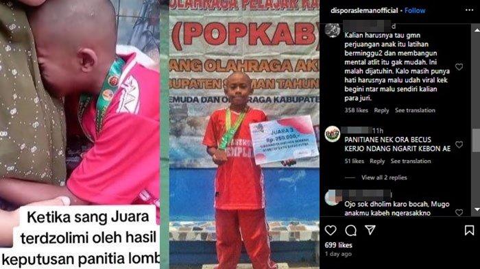 Akun Dispora Sleman ramai diserbu warganet Imbas viralnya kisah Egi alias Ghiyats, pelajar mengikuti lomba renang Pekan Olahraga di Sleman dicurangi