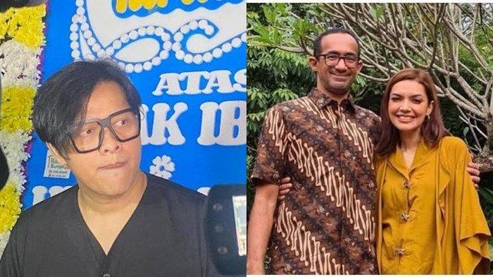 DUKA KEPERGIAN SUAMI NAJWA SHIHAB- (Kiri) Armand Maulana yang hadir di rumah duka Najwa Shihab di kawasan Jeruk Purut, Jakarta Selatan, sangat terkejut mendengar kabar meninggalnya Ibrahim Assegaf. (kanan) Potret Najwa Shihab dan almarhum suami Ibrahim Assegaf semasa hidup.