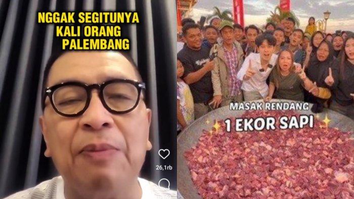 HELMY YAHYA SENTIL WILLIE SALIM. Artis senior Helmy Yahya turut menanggapi terkait viralnya konten Willie Salim soal hilang daging  200 kg saat adakan buka puasa bersama di Palembang