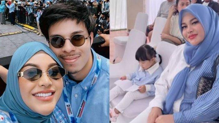 Atta Halilintar membagikan potret Aurel dan Ameena duduk di kursi tunggu dalam TPS