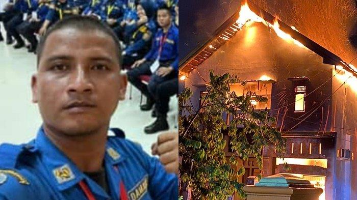 Dio Suhjaryadi (34) Petugas Damkar OKU gugur dalam tugas saat membantu memadamkan kebakaran rumah warga, Kamis (30/12/2023)