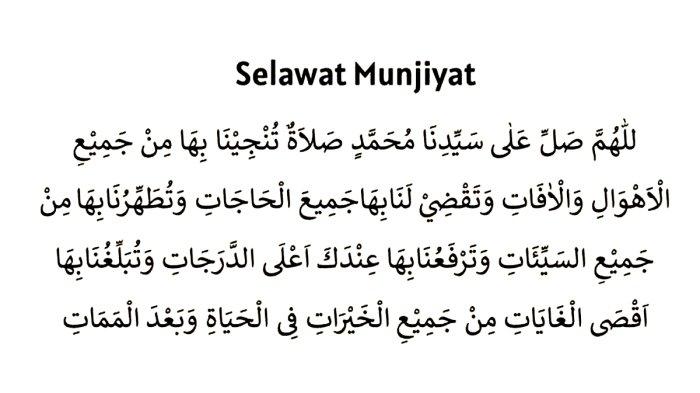 Bacaan Sholawat Munjiyat, Arab, Latin dan Arti Beserta Keutamaannya ...