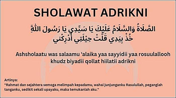 Bacaan sholawat adrikni untuk kekayaan, berikut cara mengamalkan lengkap