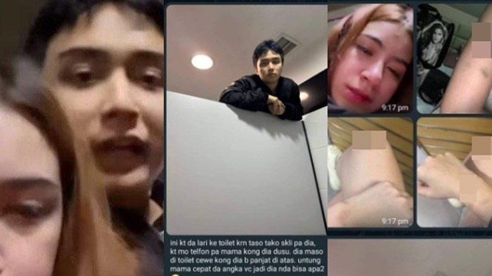 Beredar isi chat Rinoa Aurora Senduk wanita asal Sulawesi Utara ketakutan saat dianiaya Leon Dozan.