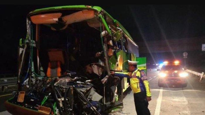 Bus Rombongan Study Tour SMP PGRI 1 Wonogiri Malang Alami Kecelakaan di Tol Jombang, 2 Orang Tewas