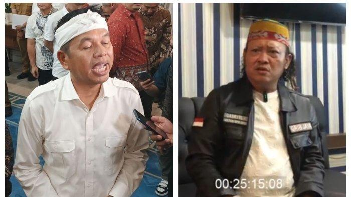 DEDI DITANTANG - Gubernur Jawa Barat, Dedi Mulyadi, dan Ketua GRIB Jaya DPD Jawa Barat, Gabriyel Alexander (kanan). Gabriyel menantang Dedi untuk diskusi mengenai preman.
