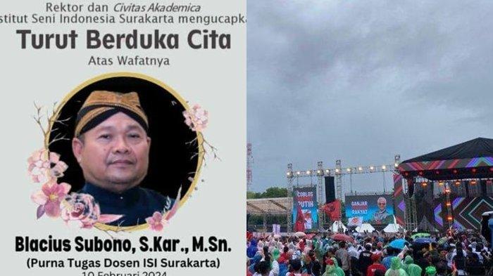 Dalang Blacius Subono Meninggal Usai Pentas di Kampanye Ganjar-Mahfud di Solo, Sabtu (10/2/2024)