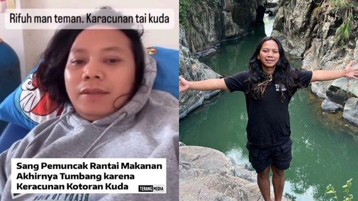 Dede Inoen dilarikan ke rumah sakit keracunan kotoran kuda.