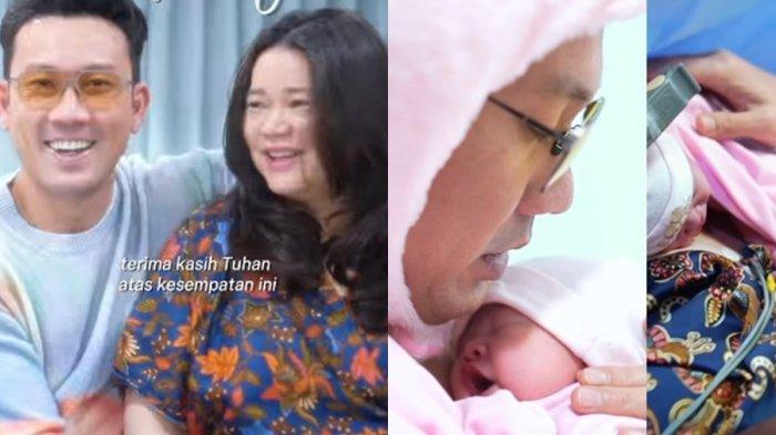 Denny Sumargo atau akrab disapa Densu dengan sang istri, Olivia Allan yang baru saja dikaruniai anak pertama berjenis kelamin perempuan
