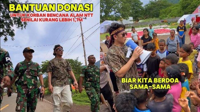 Denny Sumargo dan Gery, pemilik Yayasan Peduli Kemanusiaan akhirnya sudah menyerahkan uang donasi Agus Salim kepada korban bencana alam di Lewotobi, Nusa Tenggara Timur (NTT).