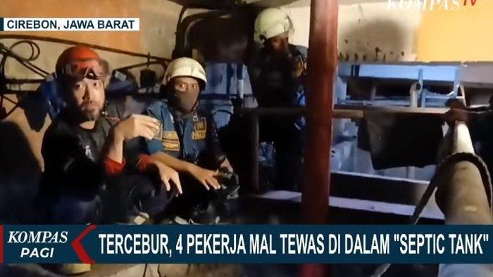 Detik-detik Empat orang pekerja mal tewas itu terjebak di septic tank di Kota Cirebon, Jawa Barat saat menjalankan tugas.