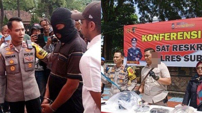 Detik-detik mengerikan Aipda W aniaya pelajar SMKN 1 Pusakanagara di Pantura, Subang hingga tewas.