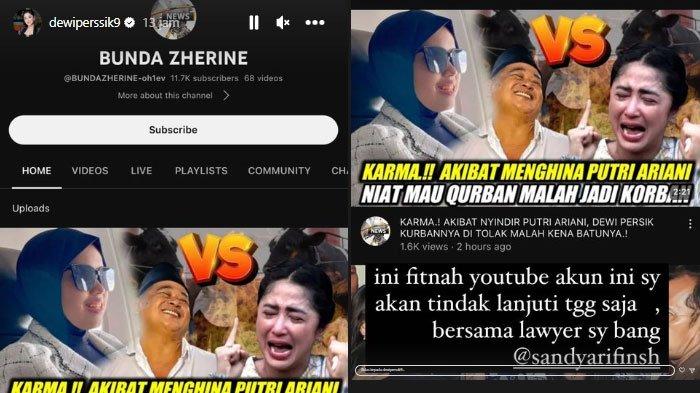 Dewi Perssik yang tak terima di fitnah akun bodong