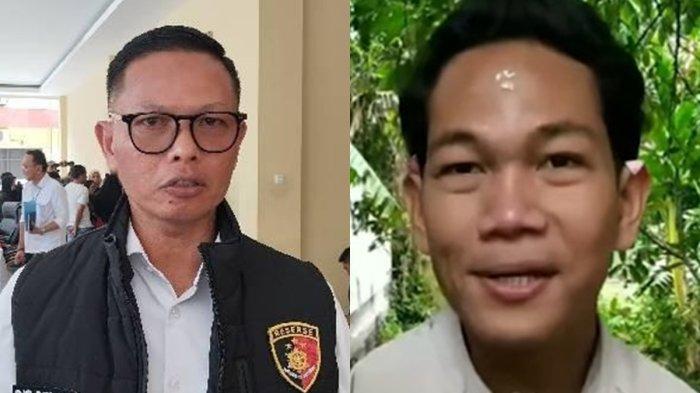 Dir Krimum Polda NTB Kombes Pol Syarief Hidayat dan Agus, pria disabilitas tersangka kasus rudapaksa.