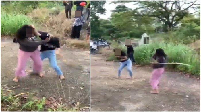 Dua remaja putri yang duel pakai senjata tajam jenis celurit di salah satu tempat pemakaman umum (TPU) di Palembang dikabarkan sudah ditangkap. Hal ini dibenarkan Kabid Humas Polda Sumsel Kombes Pol Sunarto, Selasa (16/1/2024).