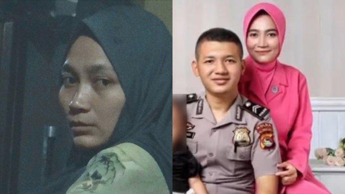 DUKA ISTRI POLISI- Elma Agustina (28), istri almarhum Brigadir Muhammad Nurhadi, polisi tewas saat berliburan bersama atasannya di villa di Gili Trawangan, masih berduka, baru melahirkan anak kedua saat suami meninggal dunia