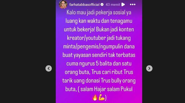 Farhat Abbas selaku pengacara Agus Salim memberikan singgungan ke Pratiwi Noviyanthi