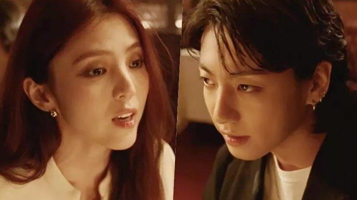 Han So-hee dan Jungkook dalam MV 'Seven'