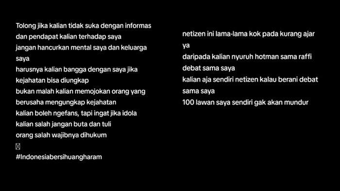 Hanifa Sutrisna tegas tak akan mundur meski merasa terpojokkan.
