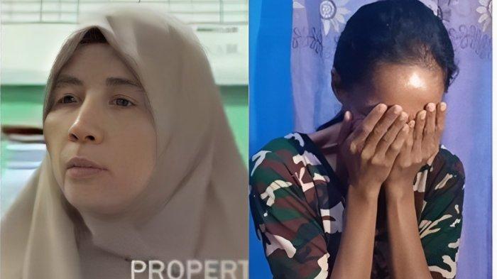 Haryati (Kanan) dan orangtua Siswa MI (Kiri)