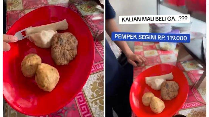 Heboh harga pempek Palembang 5 potong dijual seharga Rp 119.000 ribu