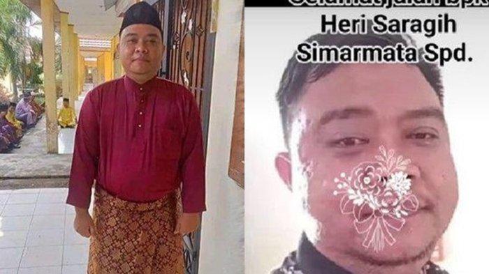 Guru Heri tewas terbakar di perkebunan.